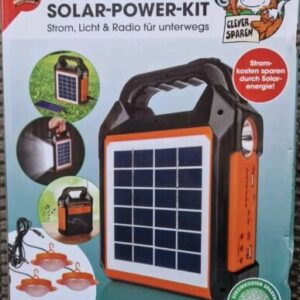 EASYmaxx Solar Power Kit Generator Ladegerät Strom Camping Powerbank 10.000 mAh