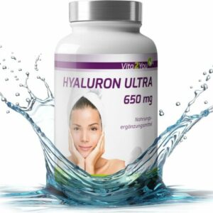 Vita2You Hyaluronsäure Ultra 650Mg - 90 Vegane Kapseln , Pflanzlich Fermentation