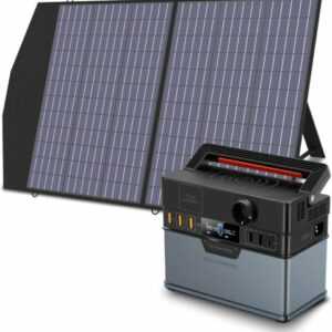 Solar Stromversorgung Set 288Wh Batterie mit 100W Modul für Garten & Zelt