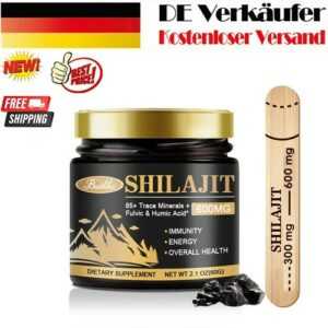 Shilajit 120 Kapseln Hochdosiert 1000mg Laborgeprüft