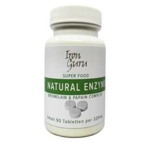 NATURAL ENZYM-COMPLEX 90 Tabletten, Bromelain, Papain Complex - IRON GURU, Neu