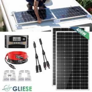 Wohnmobil Set 100W 200W 300W 400W Solarmodul Solarpanel Mit Montage PV Halterung